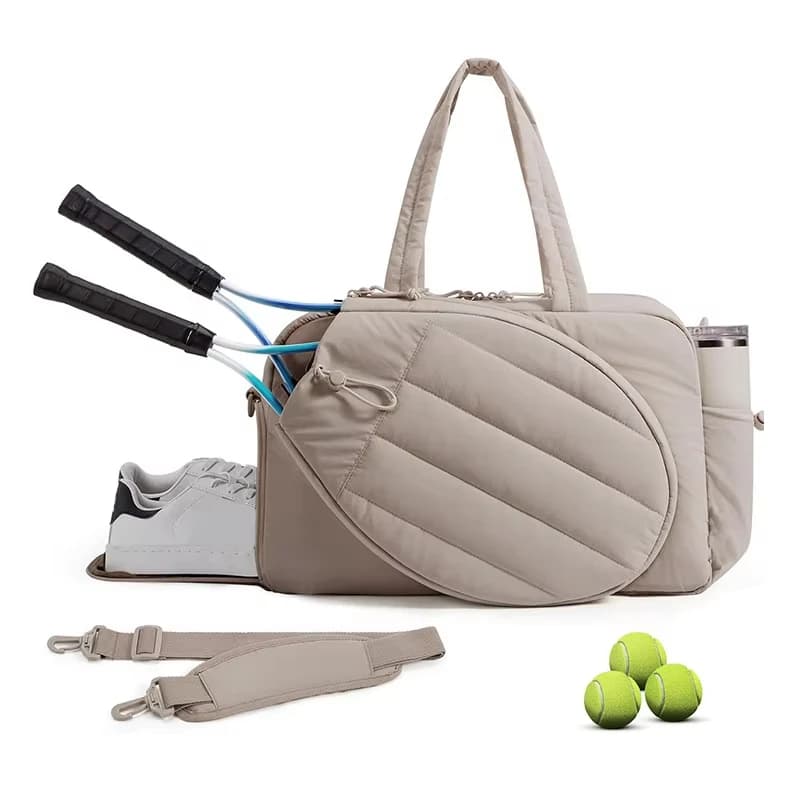 Borsa per Racchette da Tennis e Badminton, Ampio Spazio di Stoccaggio, per Viaggi, Sport, Allenamento, Pendolarismo, Borsa a Tracolla per Racchette da Pickleball
