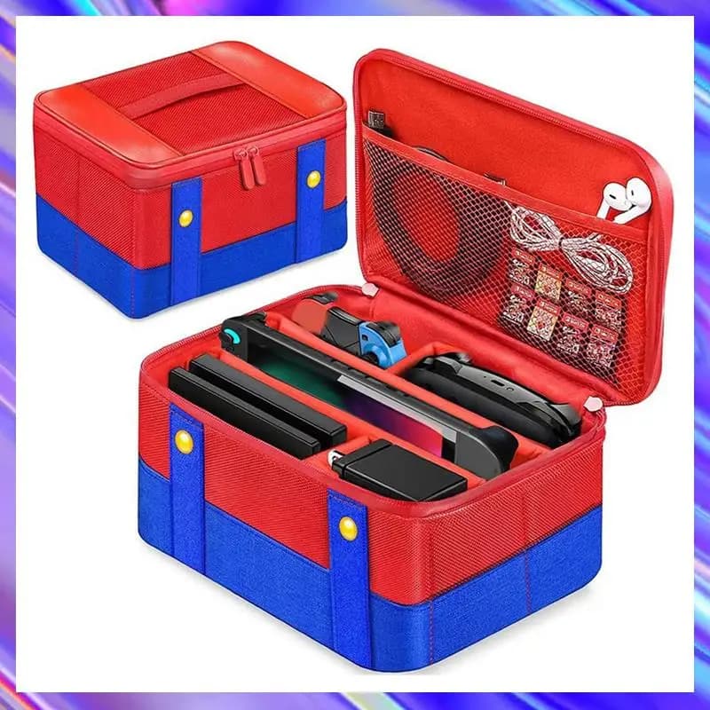 A24U Per il 2025 Nintendo Switch 2 Custodia grande Accessori Borsa da trasporto rigida per Switch 2 Custodia impermeabile in EVA B