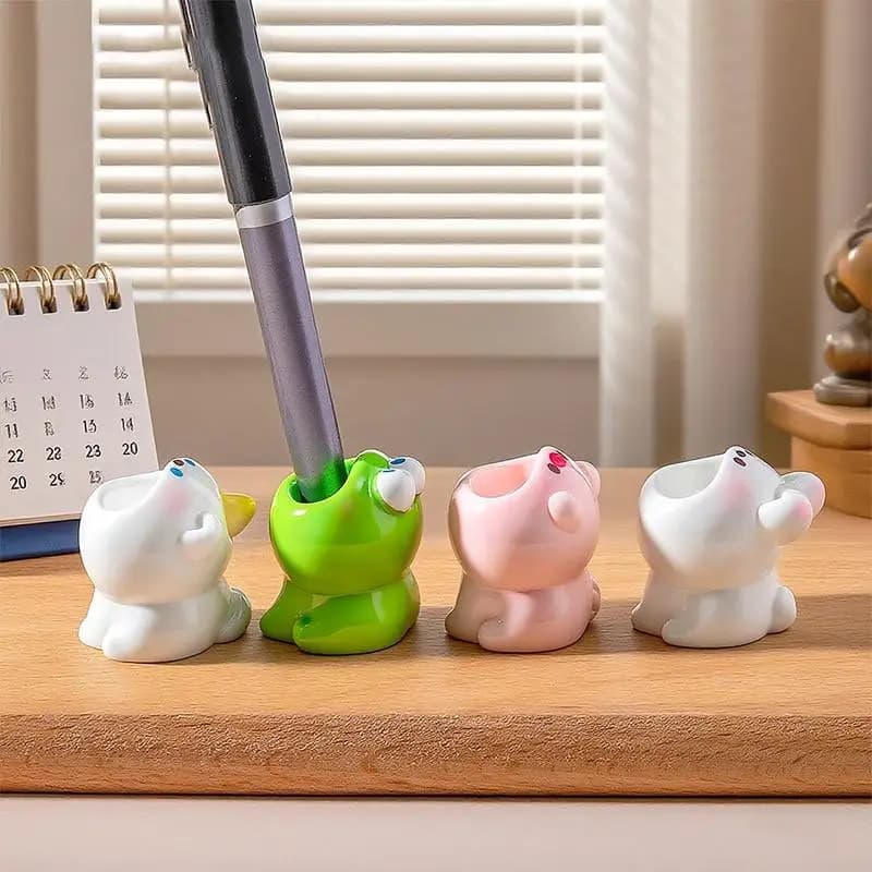 1/4Pcs Cute Nail Art Grinding Head Bit Holder Nail Drill Bits Manicure Holder Organizer Storage Case Desktop Display Decoration