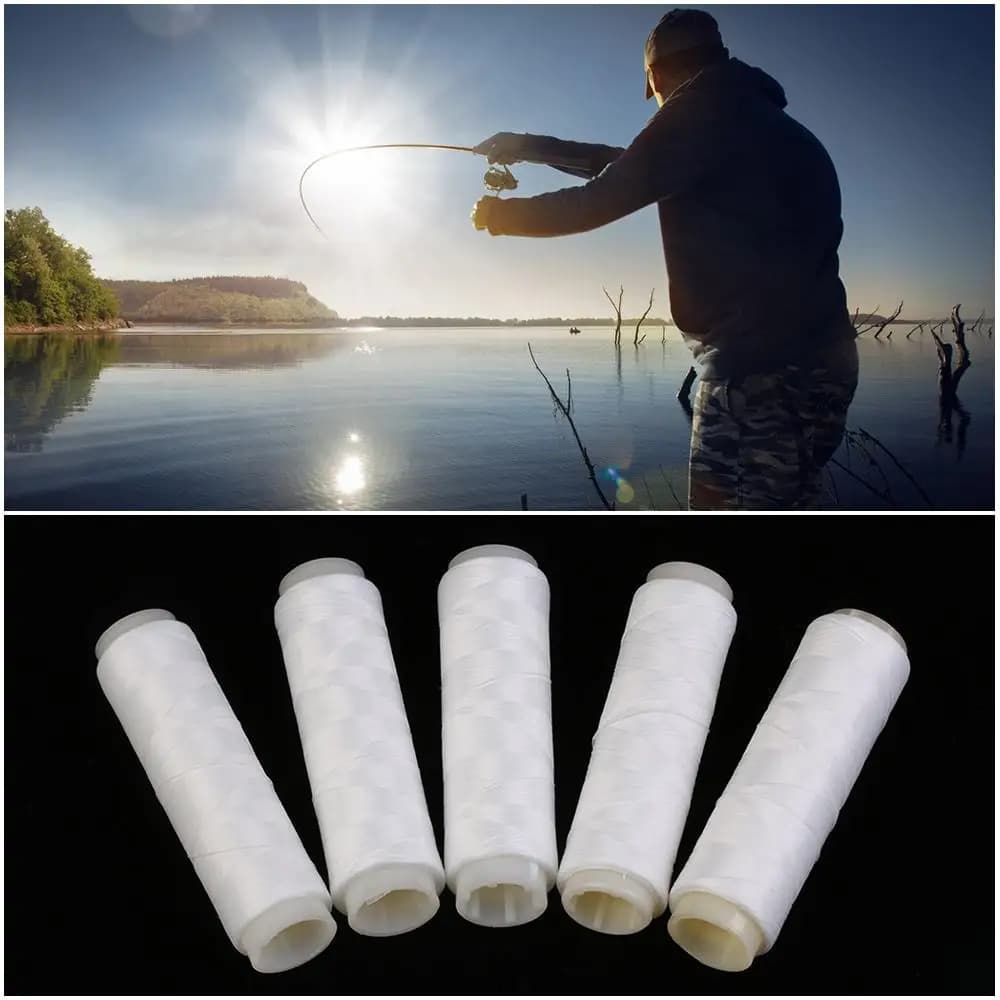 1Pc Lenza da pesca in nylon ad alta resistenza Bobina di filo elastico Filo invisibile Stringa di esca in poliestere Monofilamento Corda forte Cavo
