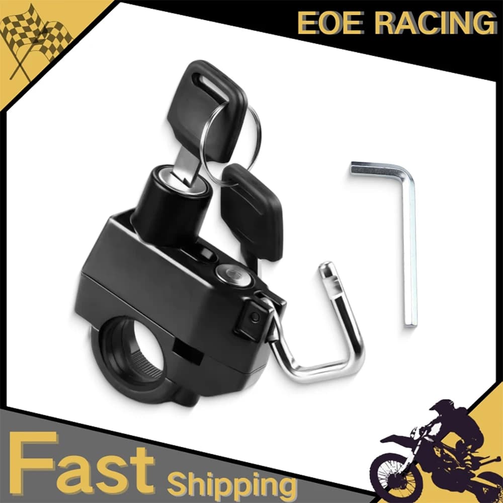 Portable Anti Theft Helmet Lock Sturdy Rustproof Lock Accessory For Motorcycle E Bike Handlebar