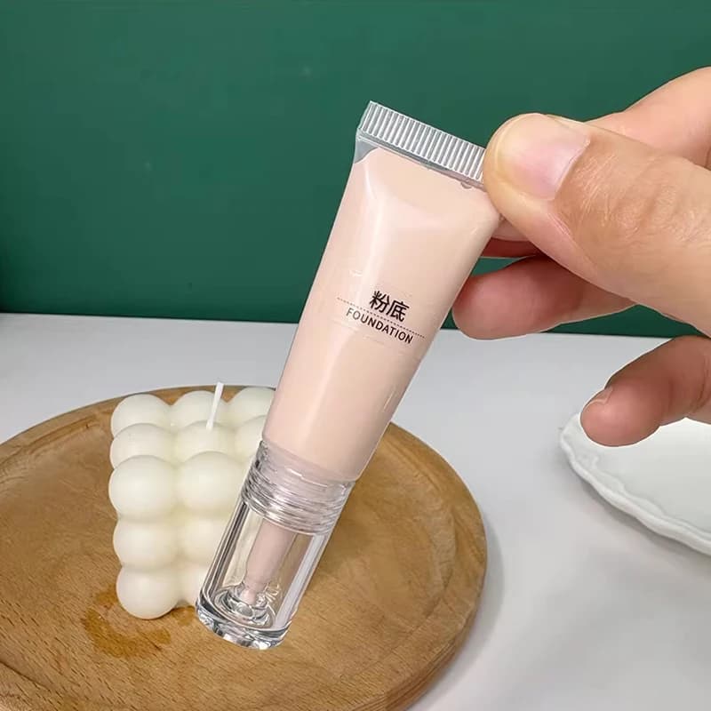 2 flaconi contagocce cosmetici vuoti ricaricabili da 10/15 ml, tubi morbidi per lozione, crema solare, fondotinta, essenza