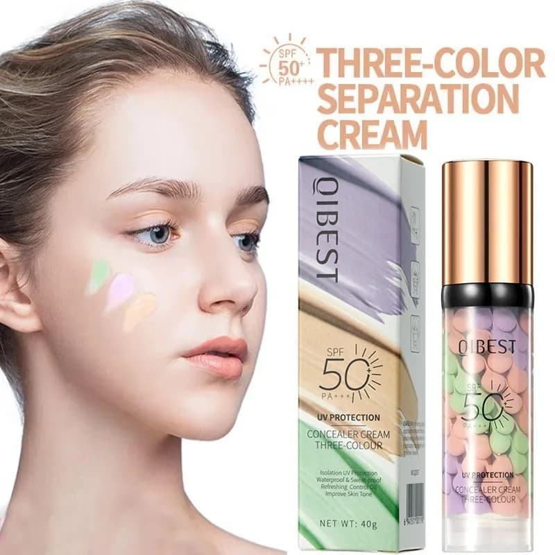 Primer Viso Tricolore, Cream Contour, Base Makeup Waterproof, Natural Lighting 40g