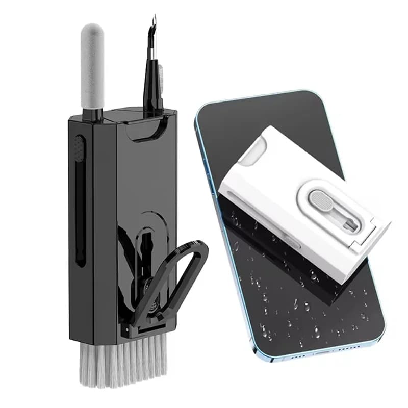 8 In 1 Keyboard Cleaning Kits Bluetooth Earphone Cleaner Headset Cleaner Pen Keycap Puller For Laptop Camera Screen Cleaning Kit