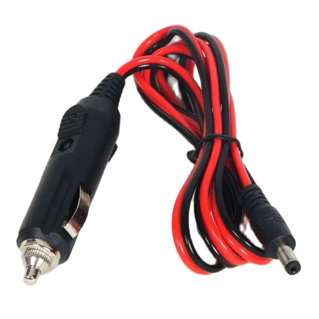 1 pz/lotto Nuovo 12V 5A DC Caricatore Accendisigari Per Auto Con Fusibile, Adattatore di Alimentazione Universale Spina DC 5.5x2.1mm Cavo 1.2m