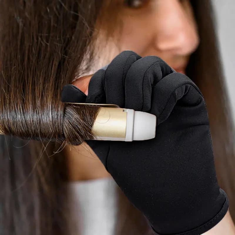 1 piece glove for hair styling gloves heat-resistant hairdresser left hand right iron curler wand glove for hot brush