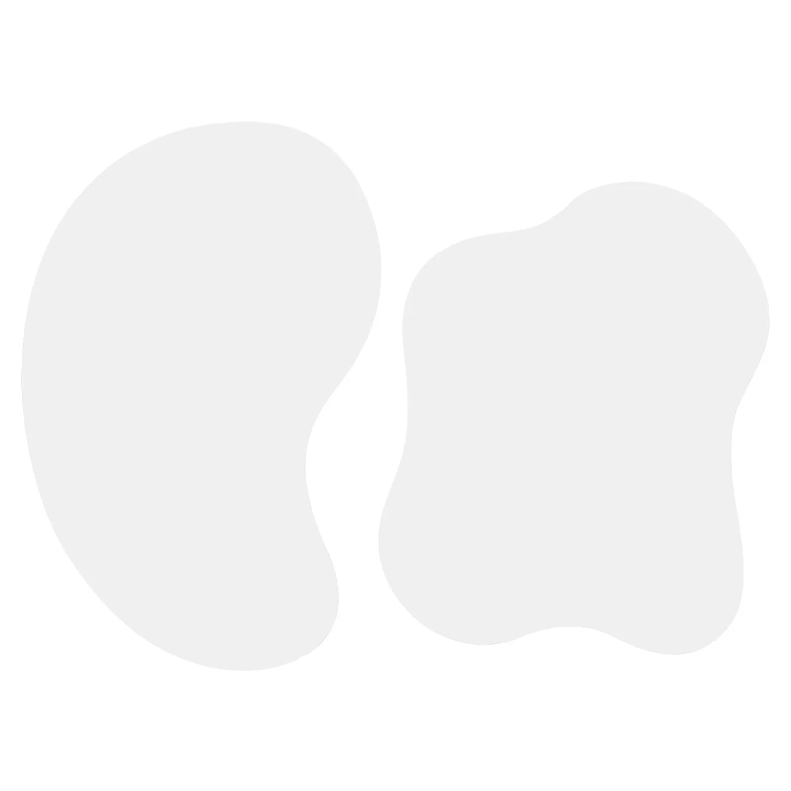 2Pcs Curved Miniature Village Mirror Ponds Ice Landscaping Accessories Christmas Holiday Skating Pond Decor Ice Skating Mirror