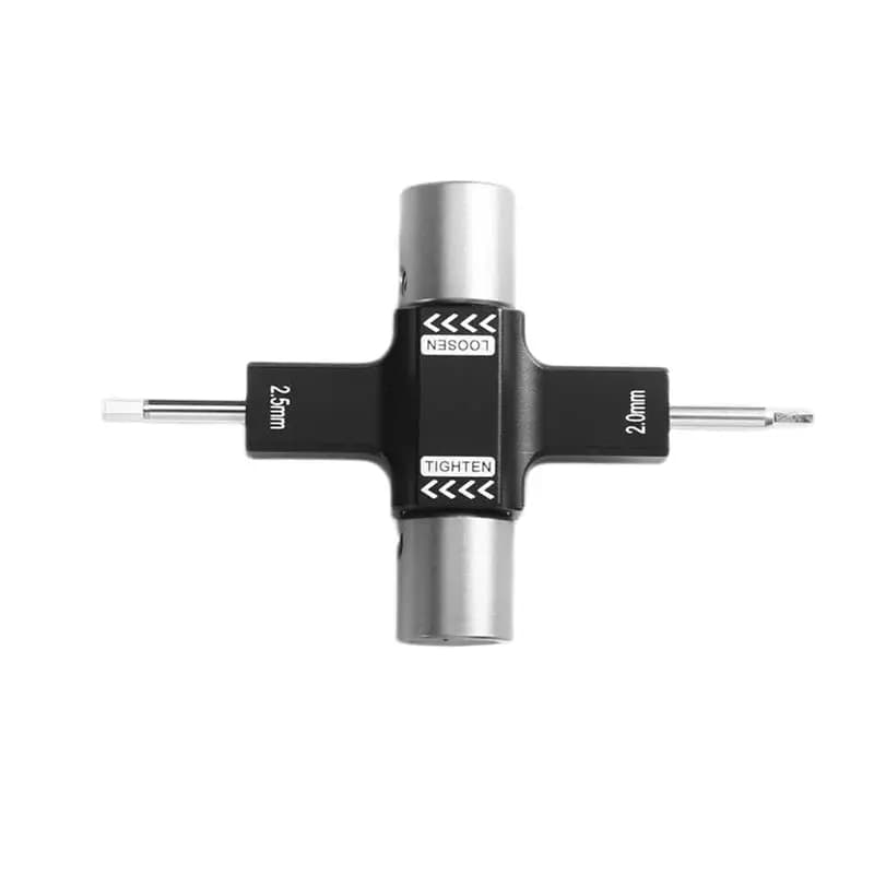 B63B-M5 Quad Wrench Repair Tools,2.0/2.5Mm Screwdriver Release Propeller Motor Adjustment Tool For RC FPV Racing Drone Repair
