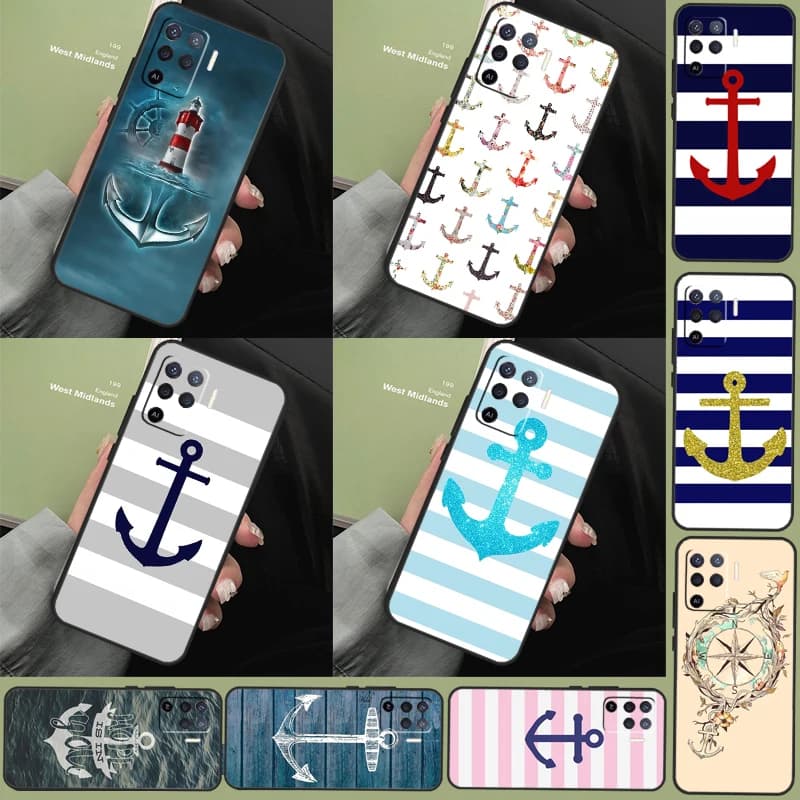 Strisce Ancoraggio Barca Nave Caso Per Oppo A15 A80 A60 A40 A94 A54 A98 A78 A18 A38 A58 A16 A76 A96 A17 A77 A74 A57S Copertura