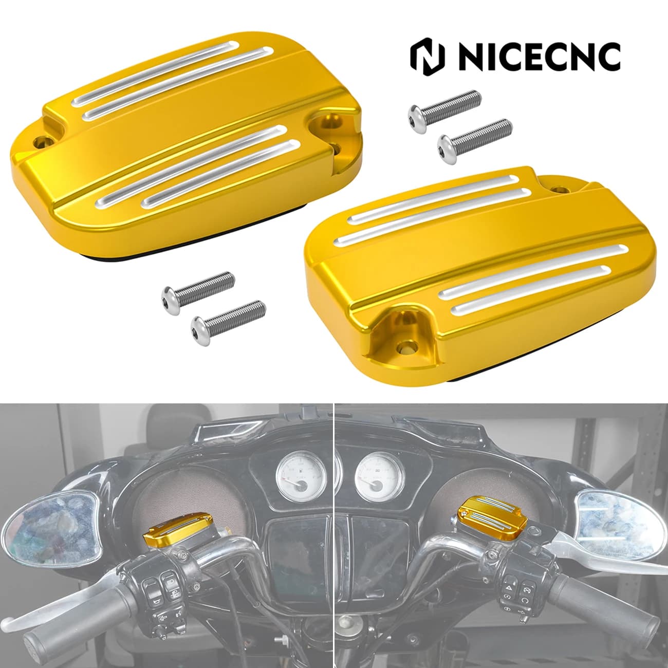Coperture per Cilindri Freno e Frizione per Harley Road King/Special CVO/Road Glide/Special Ultra Limited 2018-2020