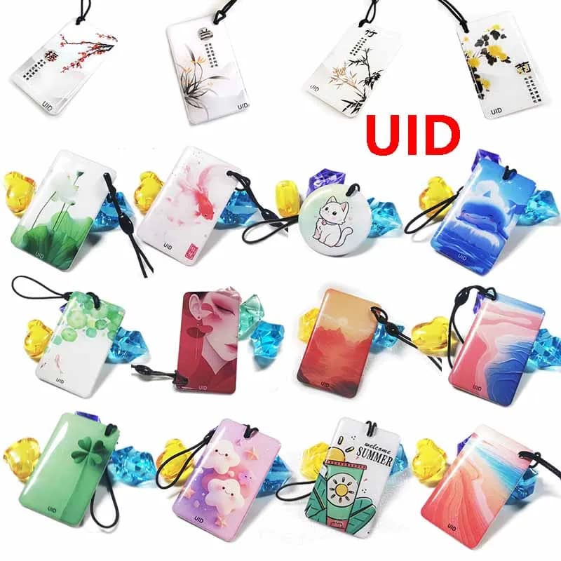 5 Pz/lotto UID Modificabile Carta NFC Tag RFID Settore 0 Blocco 0 Riscrivibile 13.56 MHz 144 Byte ISO14443A Carta Epossidica