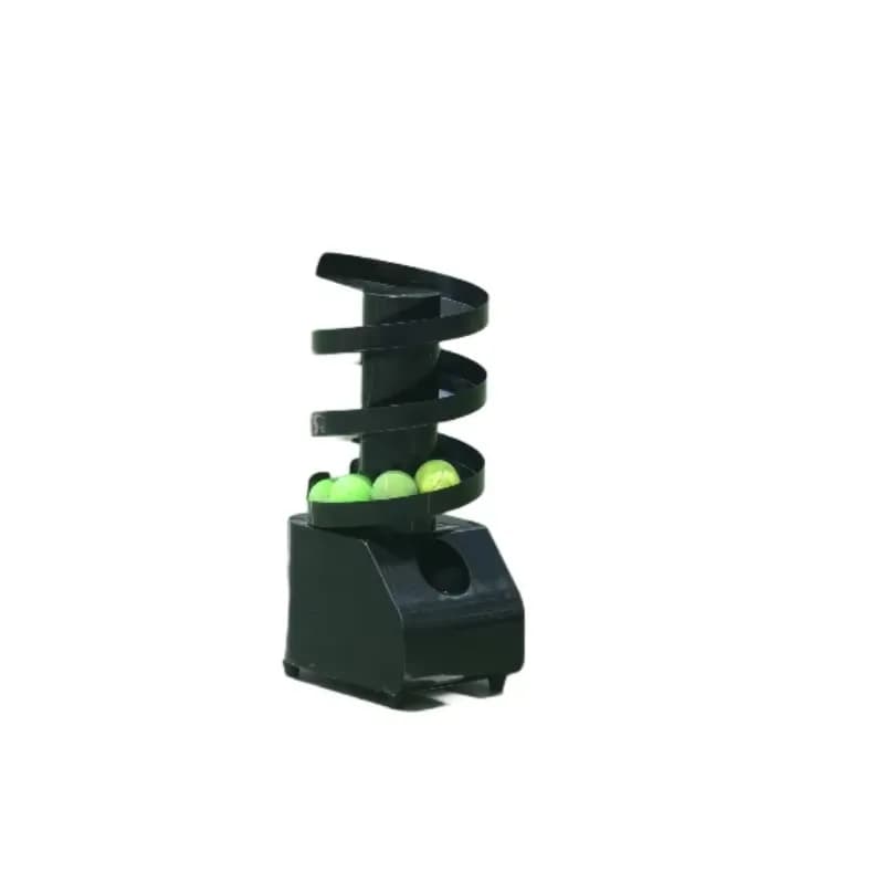 Macchina da servizio portatile per padel da tennis, pickleball, con guida scorrevole, macchina per lanciare palline, macchina per l'aiuto alla pratica del tennis