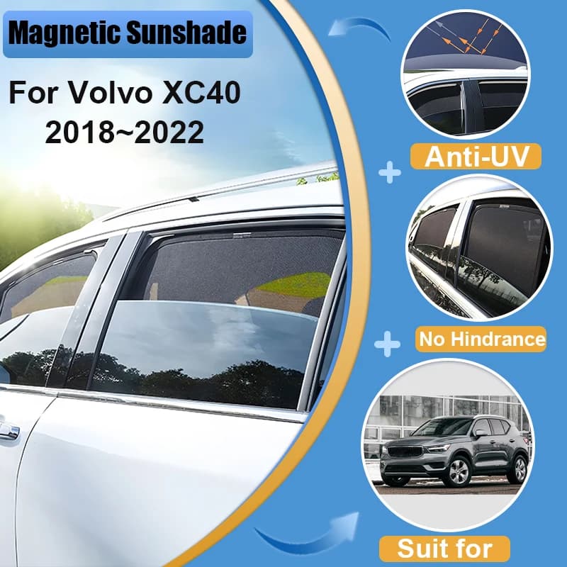 Parasole per Volvo XC40 2018 2019 2020 2021 2022, Cornice per Parabrezza, Protezione Anti-UV per Finestrini, Accessori Auto