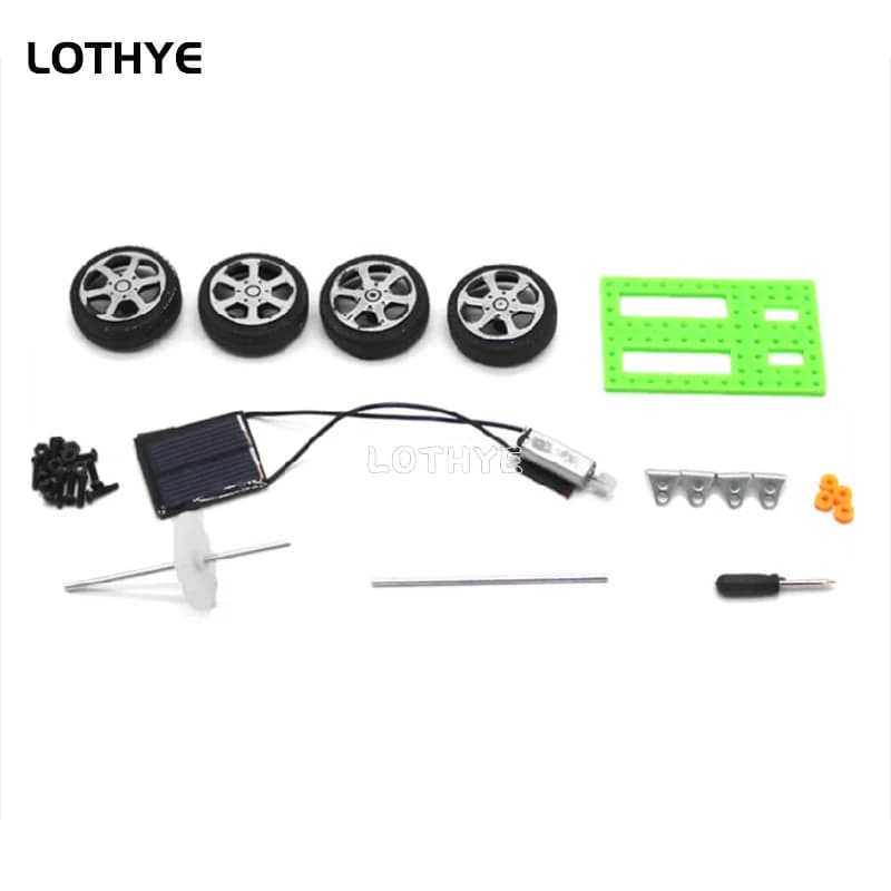 Mini kit per auto giocattolo solare fai-da-te Gadget educativi per bambini Hobby Fun Kit per auto robot giocattolo per bambini regalo