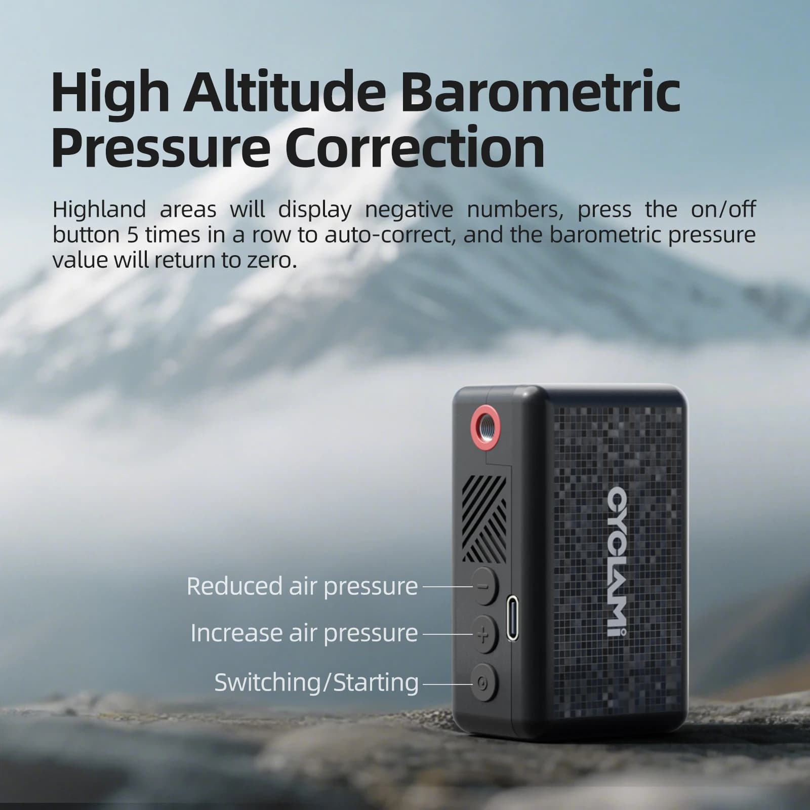 130 PSI CYCLAMI AM6 Portable Pocket Electric Inflator Pump Custom Tire Pressure Display 9 Bar Tire Inflator MTB Road Bike FV AV