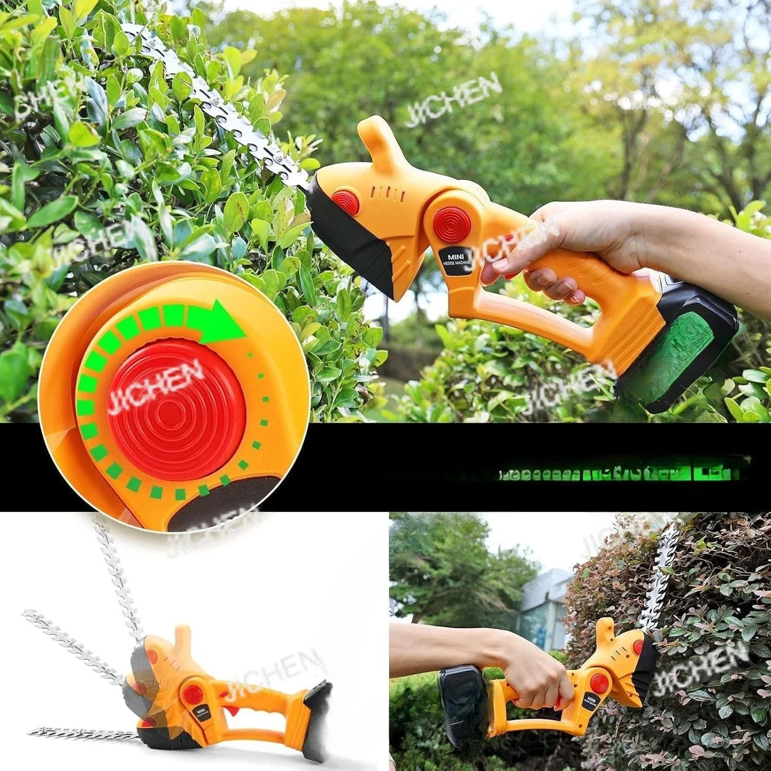 Portable Fence Baskets with Lithium Battery HZ Multi-functional Electric Pourage Baskets for Small Garden Trimmers