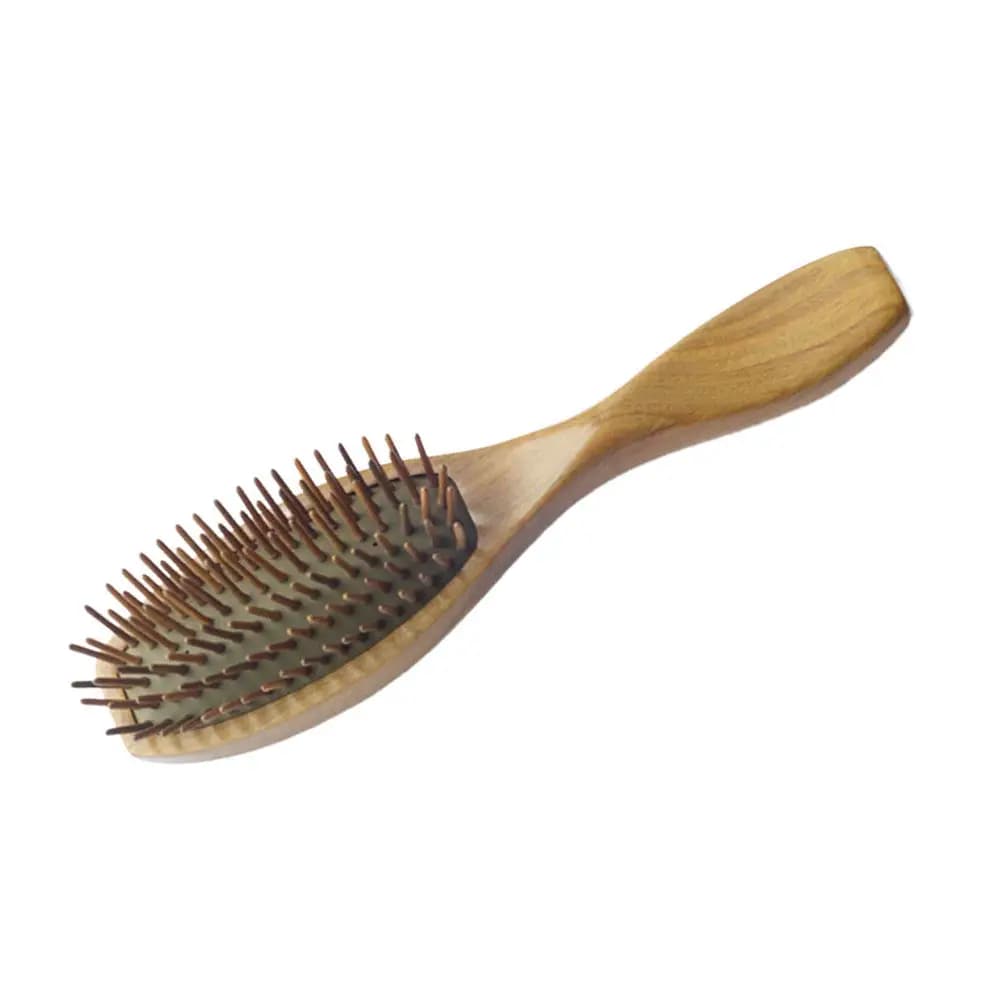 Wooden Cushion Comb Airbag Hair Brush Scalp Massage Comb Detangle Smooth Teeth Ergonomic Comfortable Grip Cushion Hair Brush