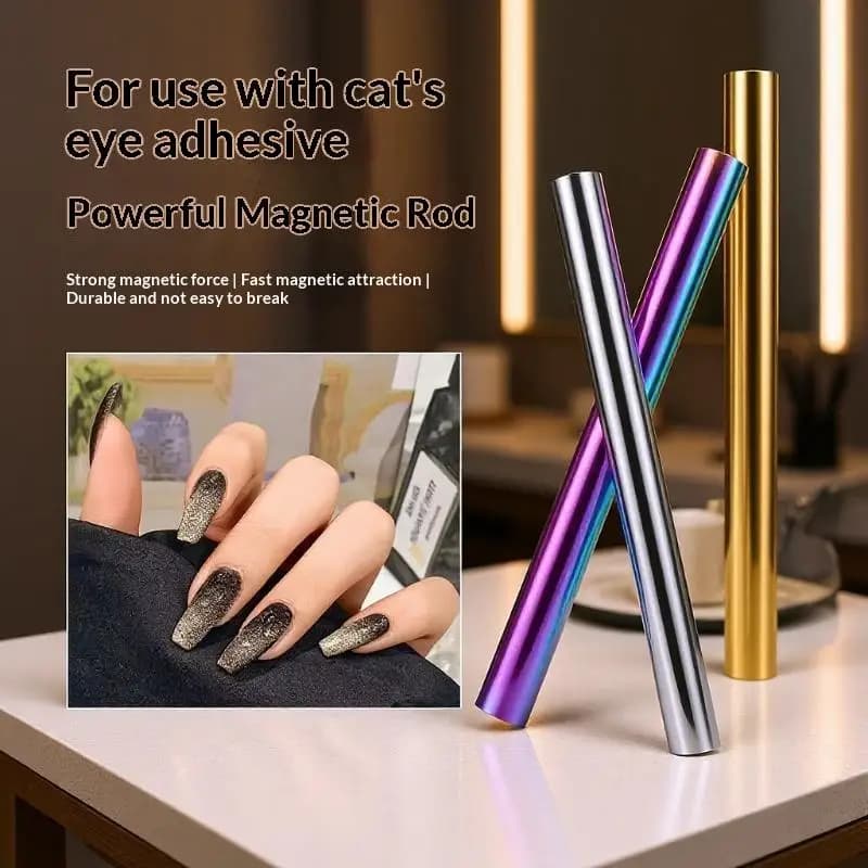 Dual End Nail Magnetic Stick Strong Magnet Wand Cat Eye Gel Polish Reusable Manicure Accessory DIY Nail Art Tool