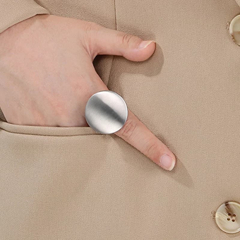 Anello Moderno Avvolgente in Acciaio Inossidabile per Donne, Anello Geometrico da Dito, Gioiello Chic a Strati per Feste