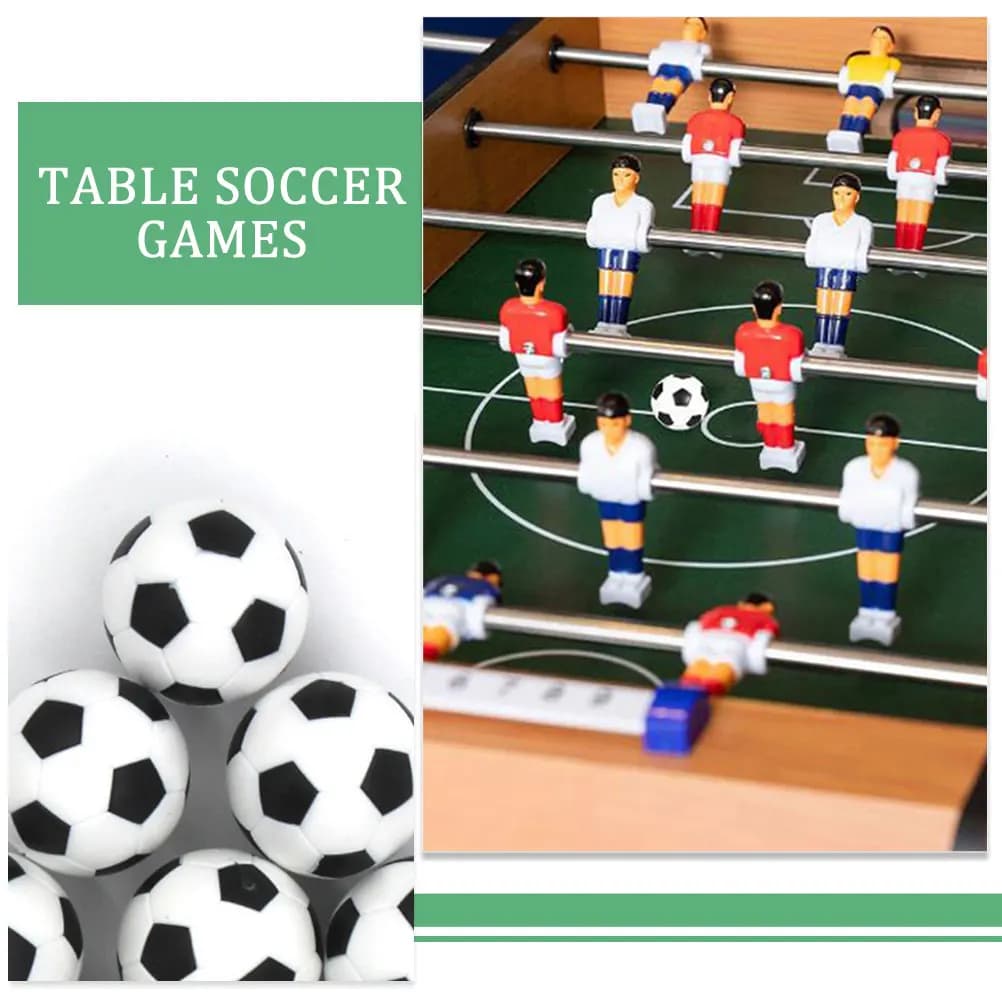 10 pezzi 23 mm nero bianco palloni da biliardino calcio da tavolo parti di ricambio per accessori da calcio da tavolo per adulti