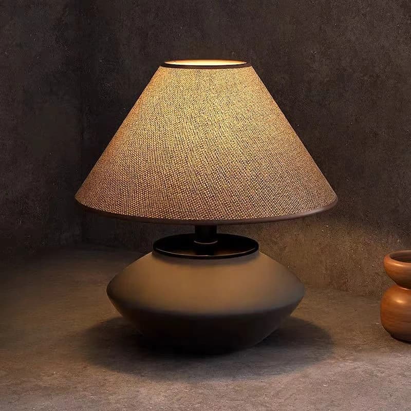 Lampada da scrivania in ceramica, design moderno ed estetico, per camera da letto e comodino