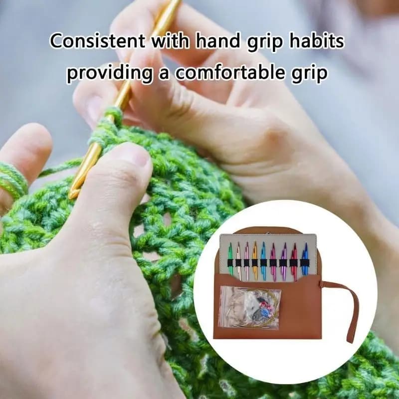 Aluminum Interchangeable Knitting Needle 3.0mm-6.0mm for Knitting Sweater Sock