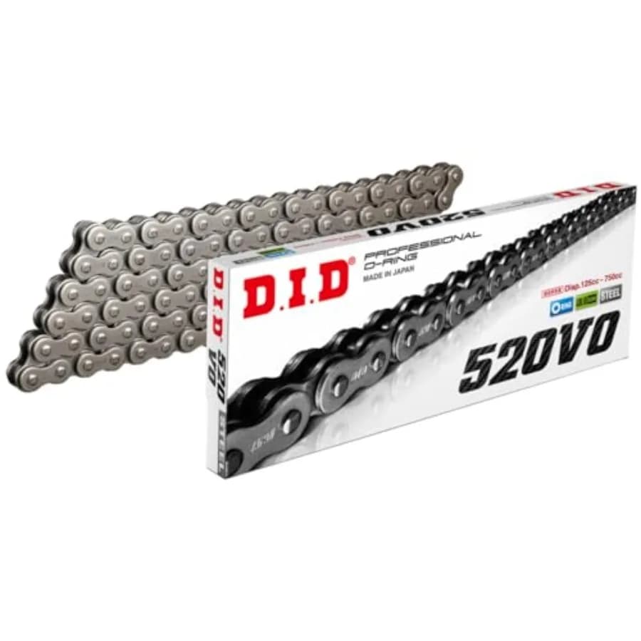 Catena O-ring serie D.I.D 520VO X 114 520VO Pro V - Applicazione catena a 114 maglie: Lunghezza catena stradale: 114 Tipo catena: 520