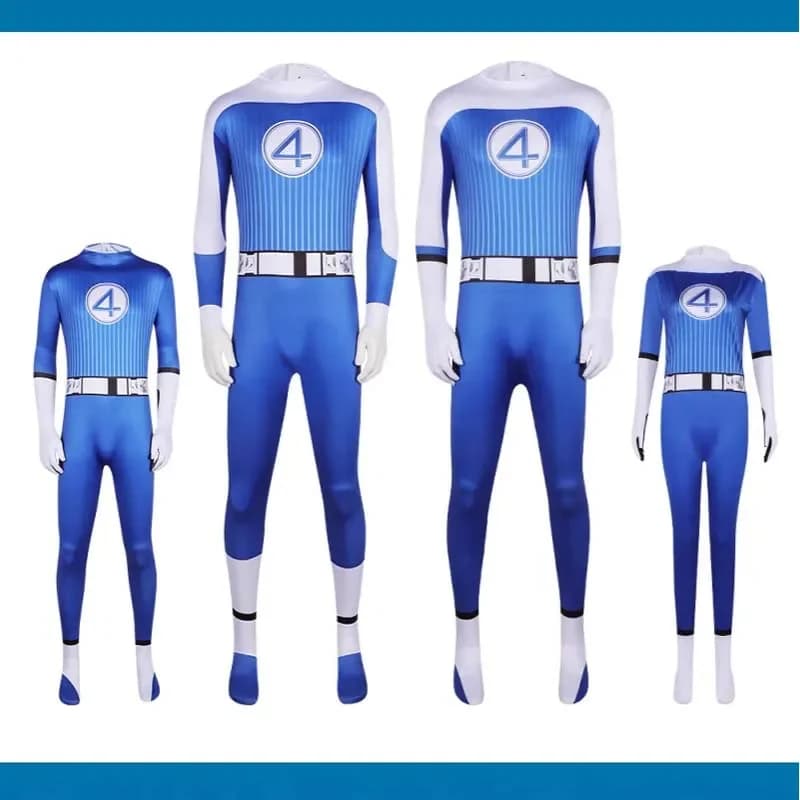 CosplayMovie Fantastico Cos Quattro Reed Richards Torcia Umana Cosplay Donna Uomo Tuta Costume Invisibile Lady Thing Travestimento Hallo
