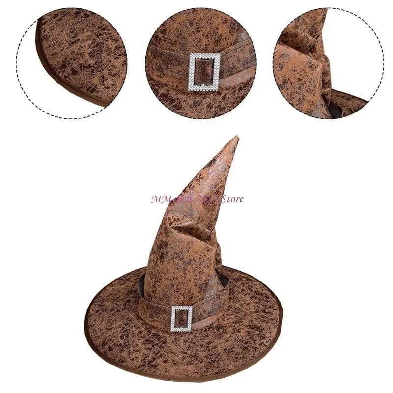 49ME Mago Hat for Theater Shows and Theme Celebrations Strega Hat Elegant Toe