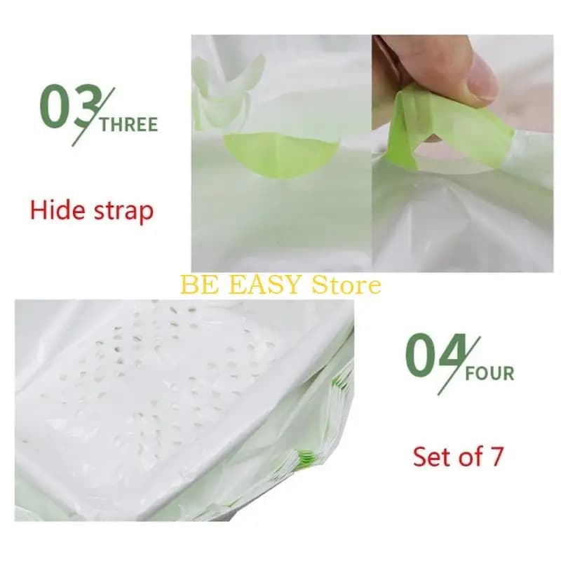 E28F 7PCS Grandi Sacchetti per Lettiera per Setacciare Gatti Pan Fodere Sacchetto Filtro Sacchetto per Cacca Forniture per da