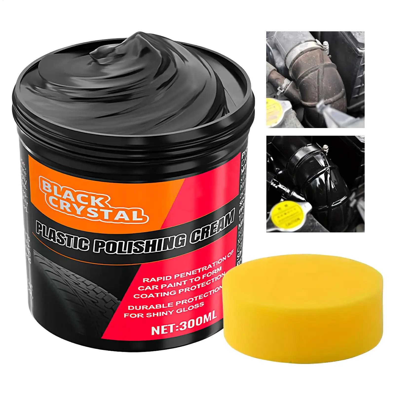 Restauratore di finiture per auto Restauratore del cruscotto dell'auto 300g Pasta detergente Rivestimento per riparazione di graffi minori Parti di placcatura Dettagli in metallo