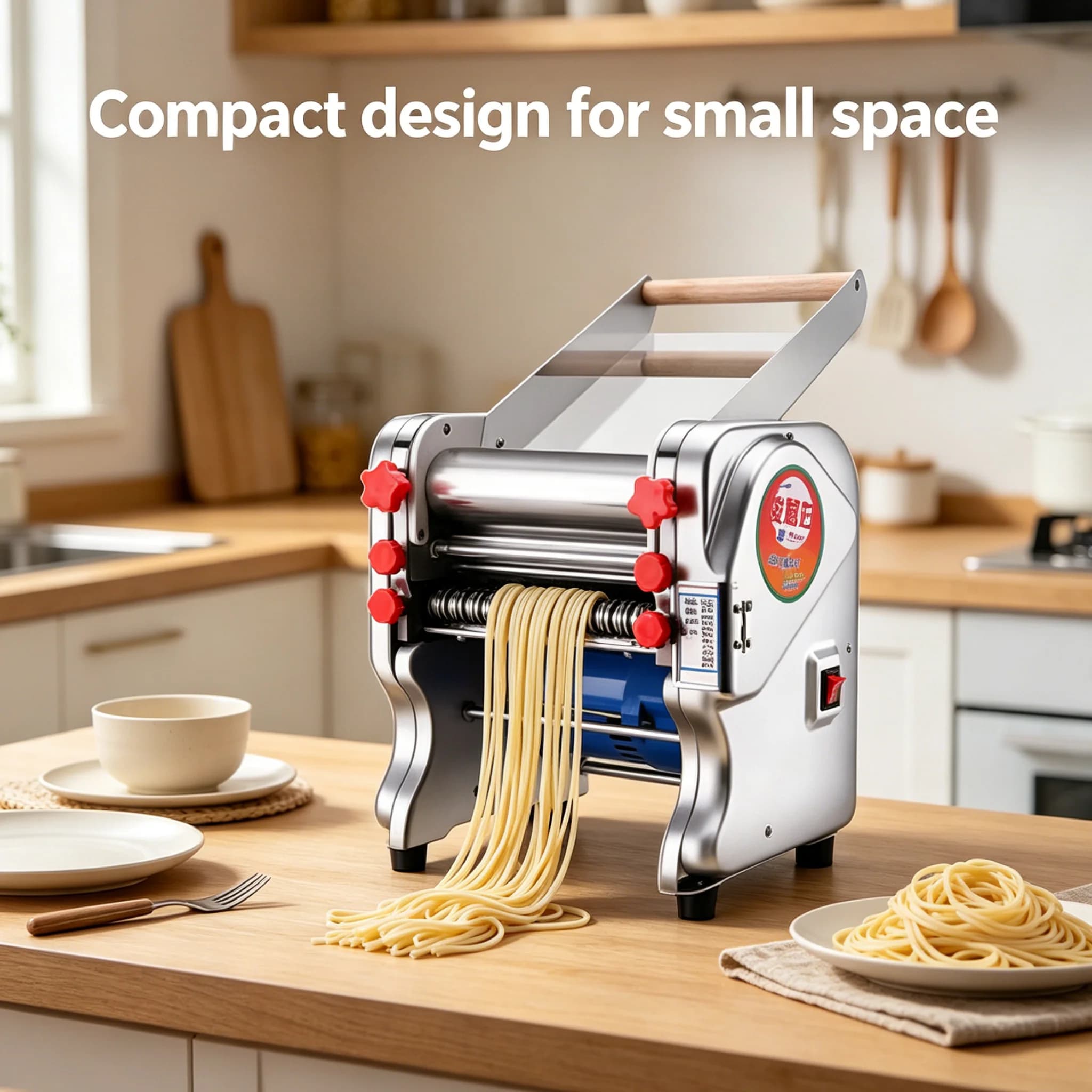 Nuova Macchina Elettrica per Impastare e Pressare la Pasta con Spessore Regolabile per Uso Domestico