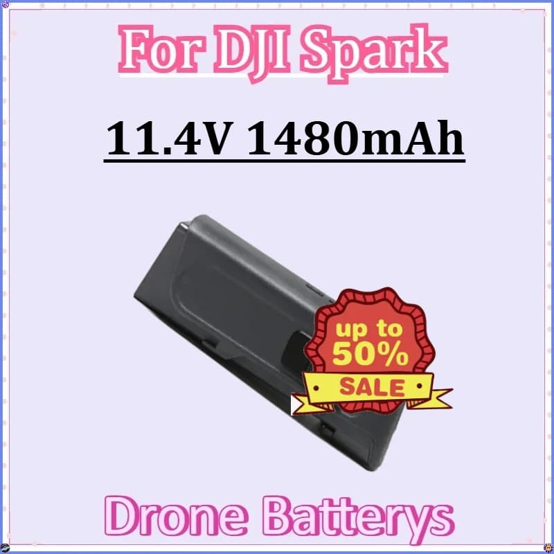 For DJI Spark Drone Rechargeable Accessories Battery New Intelligent Flight Drone 11.4V 1480mAh Battery Spare Parts Use