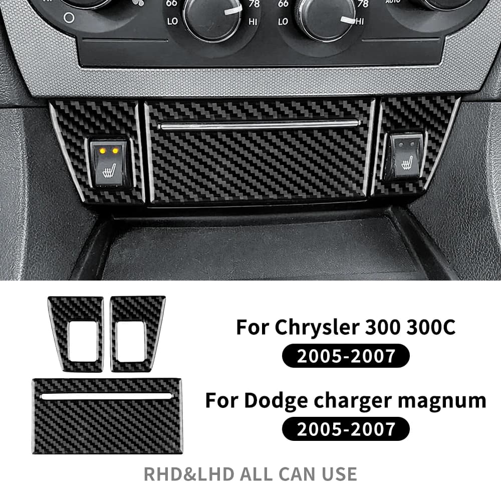 Soft carbon fiber for Chrysler 300 300C 2005 2006 2007 Dodge Charger Magnum, ashtrays for cars, finishing accessories