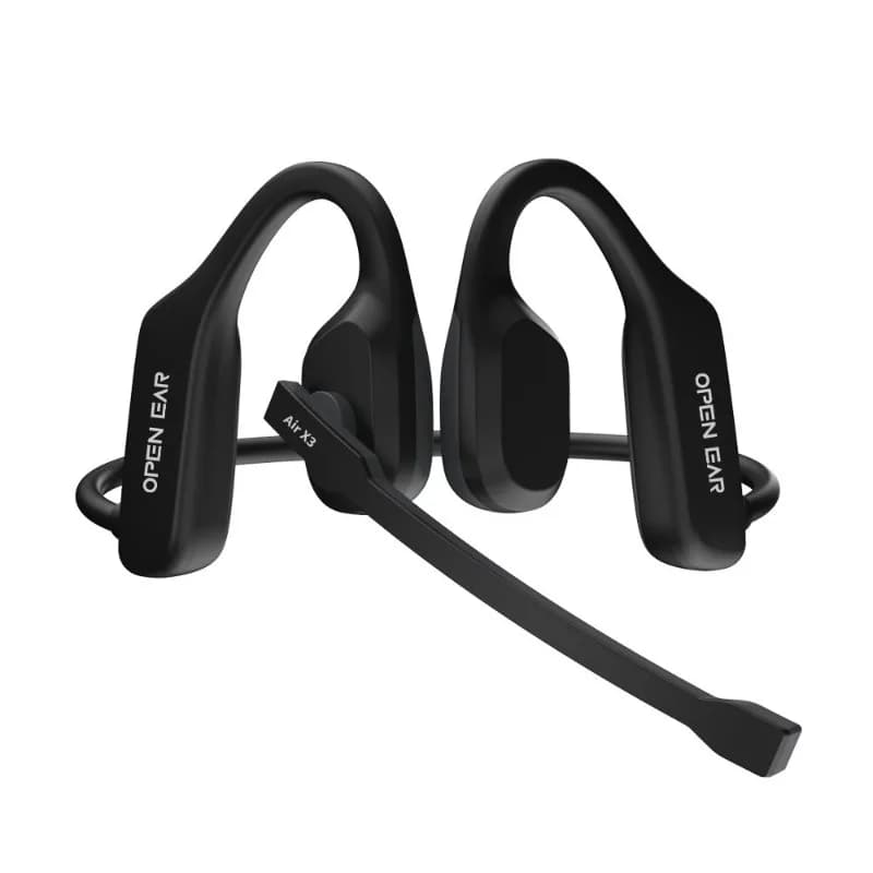 X3 con microfono Auricolari wireless Auricolari Bluetooth a conduzione ossea Auricolari con flessione libera Cuffie per comunicazione auricolare aperto