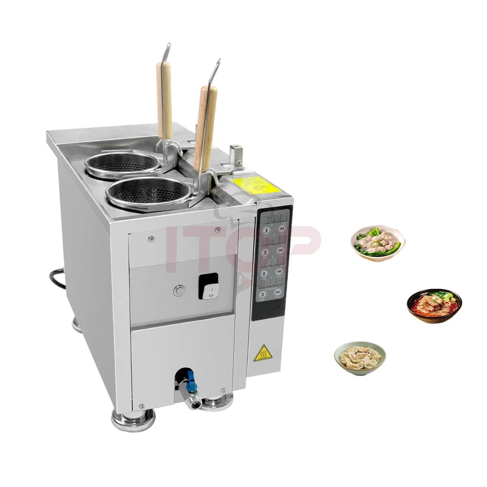 Cuocipasta Elettrico Commerciale per Ristoranti, Cuocipasta Automatico Istantaneo, Macchina per la Cottura di Alimenti a Base di Grano