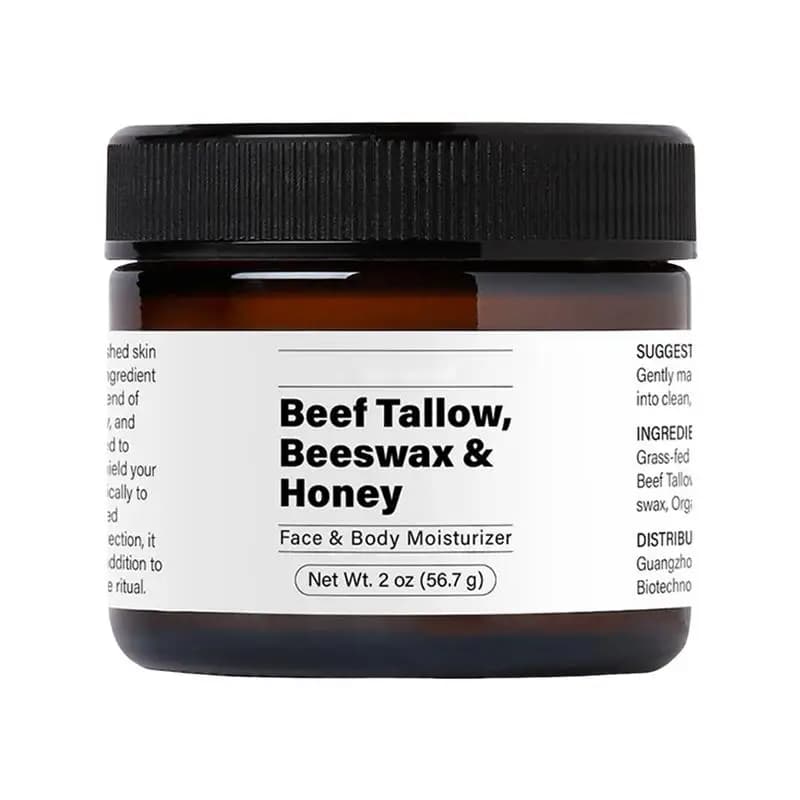 Tallow Face Moisturizer Tallow Honey Balm Beef Tallow Moisturizer Face Tallow Honey Balm Tallow Lotion Nourishing Smooth Cream