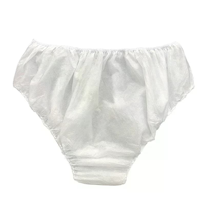 10Pcs Disposable Underpants White Double Woven Paper Briefs Unisex Underwear Drop