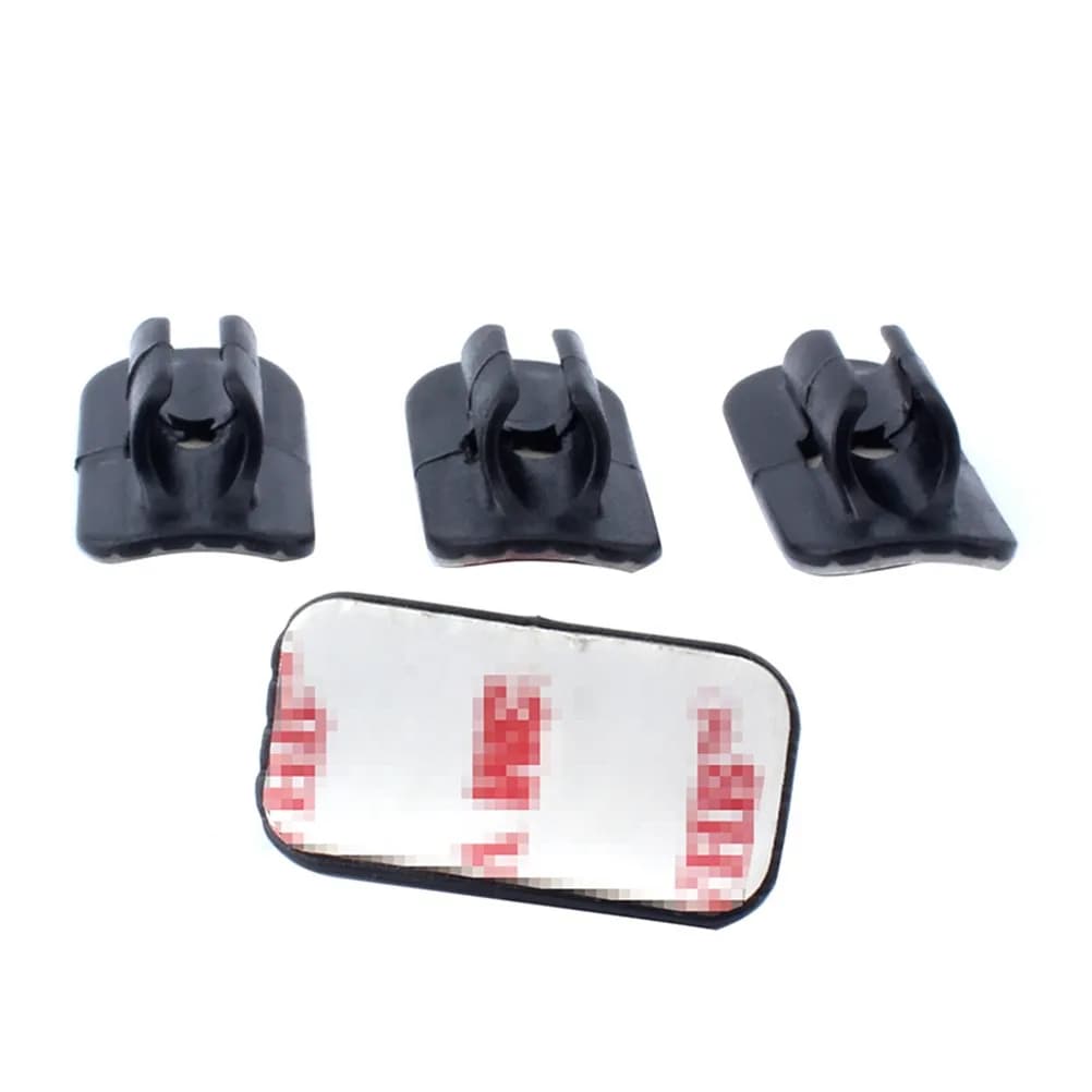 4 Pezzi Fascette per Cavi Bici 29cm Nere in Plastica, Fibbia per Fissaggio Tubi, Fermo Universale per Tubi Freno a Disco e Cambio