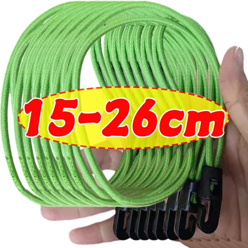 26cm Durable Elastic Nylon Laptop, Multipurpose Elastic Straps for Camping, Hiking, Trekking Sticks, Keys