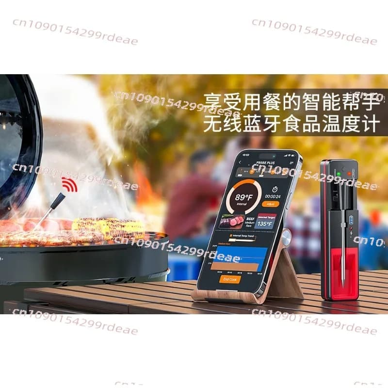 Termometro per carne per barbecue Bluetooth wireless intelligente | Per grigliare in casa