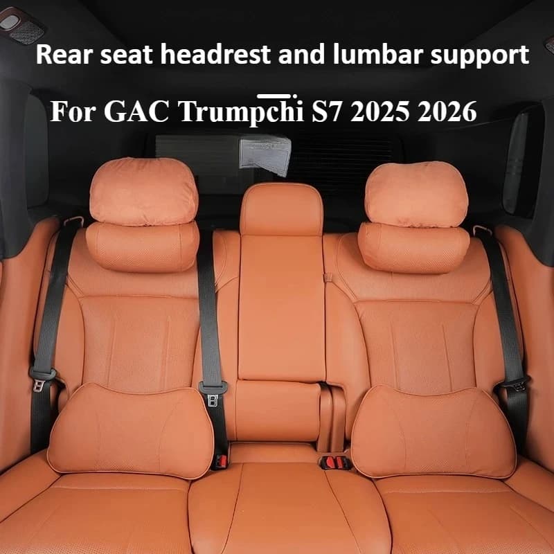 For GAC Trumpchi S7 2025 2026 Headrest lumbar support seat guard neck pillow backrest cushion comfortable soft durable