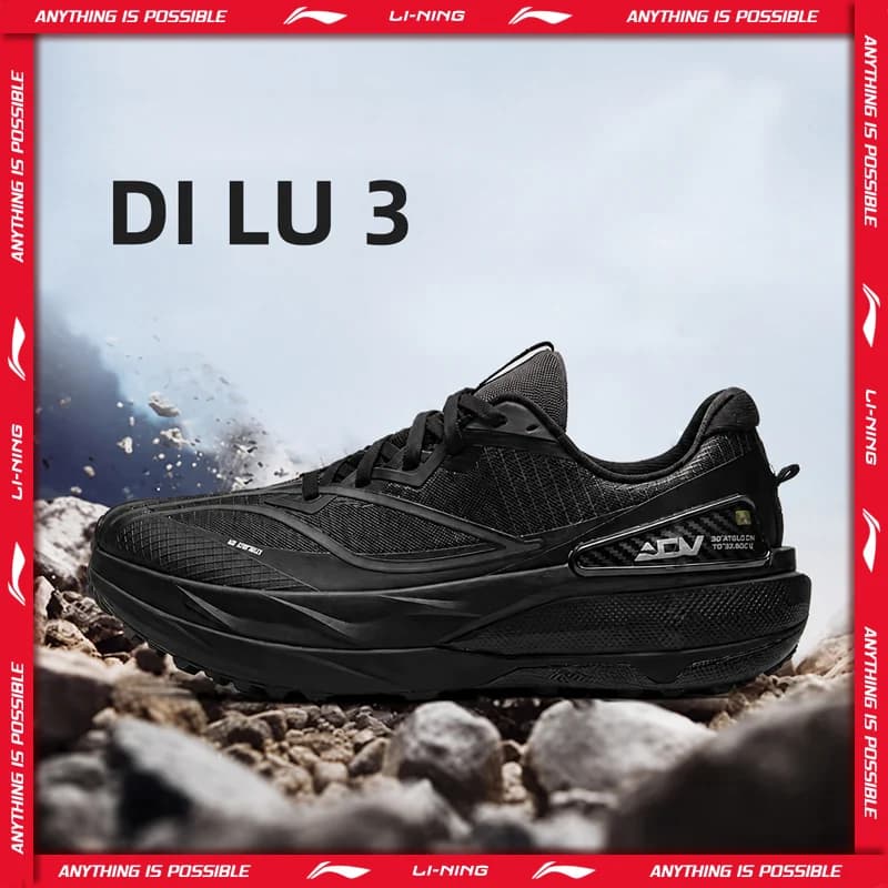 Scarpe da trail running Li-Ning Unisex DI LU 3 XTRM-BOOM FIBER traspiranti, leggere e stabili, sneakers LiNing per lunghe distanze ARNW009