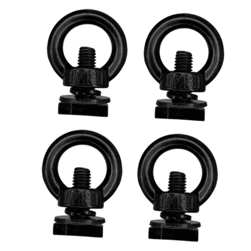 4x Roof Rack T Bolts Stainless Steel T Bolt Eye Nut Tie Down Rings for Anchoring Ropes Heavy Duty Eye Bolt