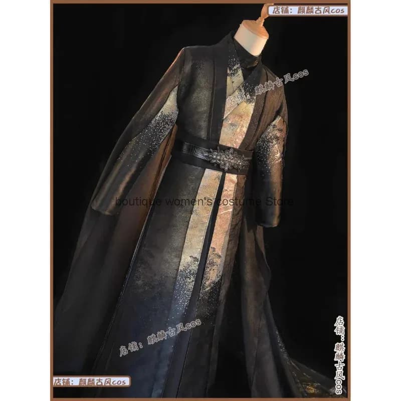 Cos Canglan Jue Dongfang Qingcang Same Hanfu Dress Black Gold Yue Zun Cos Clothing Film And Television Ancient Style C