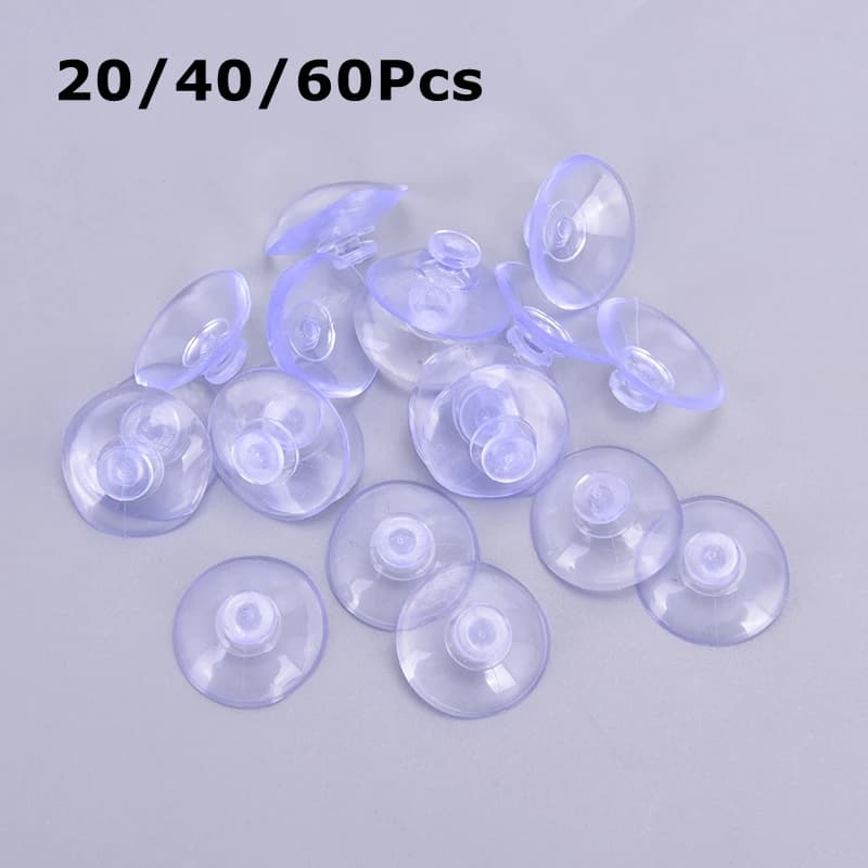 (New) 2cm Transparent Mushroom Head Suckers Hanging Hooks for Window Wall Strong Vacuum Sucker Towel Hanger Glass Suction Cup