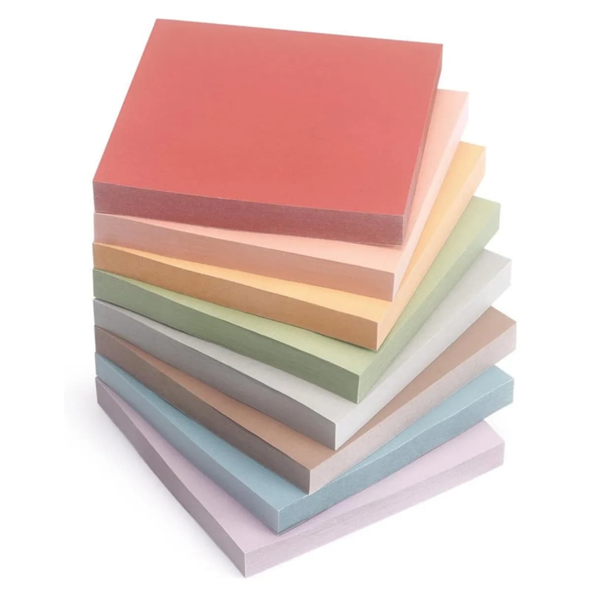 Retro - Set di foglietti adesivi colorati | 6 confezioni, 300 fogli | Blocco note autoadesivo da 3×3 pollici, prodotto in carta, cancelleria decorativa