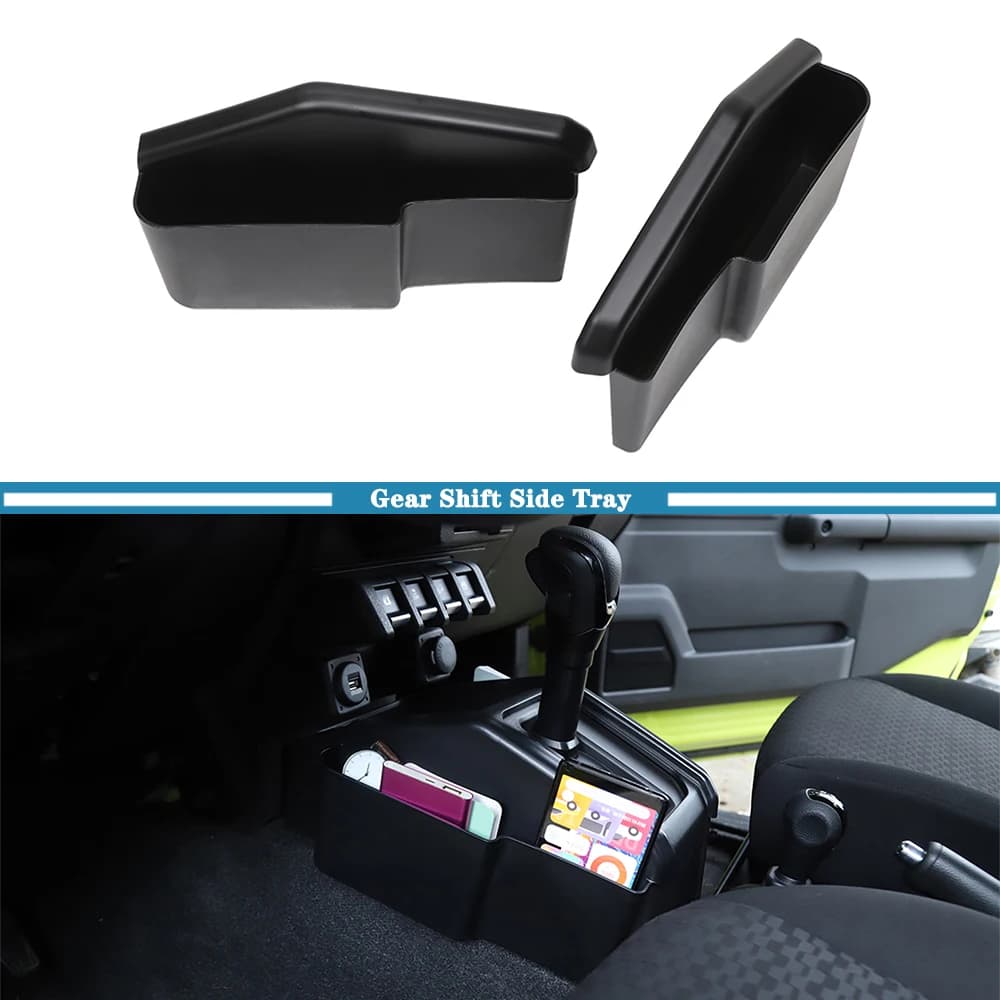 Organizzatore per Cambio Auto con Vano Portaoggetti su Entrambi i Lati per Suzuki Jimny 2019 2020 2021 2022 2023+ Accessori Interni