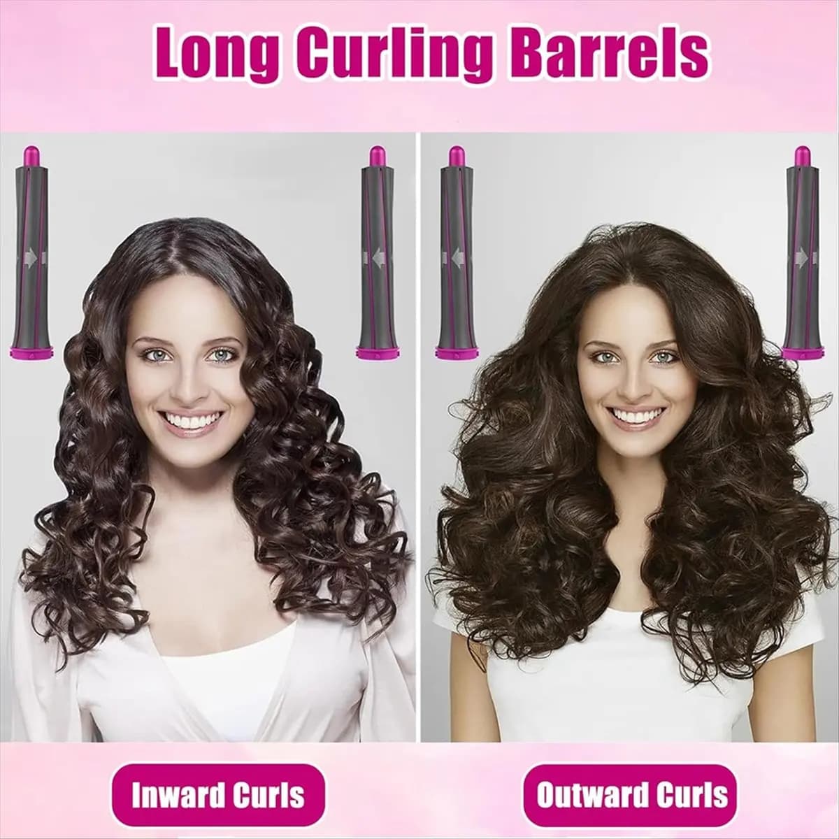 Attacco per barili di ferro arricciacapelli lunghi A20M da 20 mm per styler HS05 HS01, strumento professionale per bigodini per volume e forma