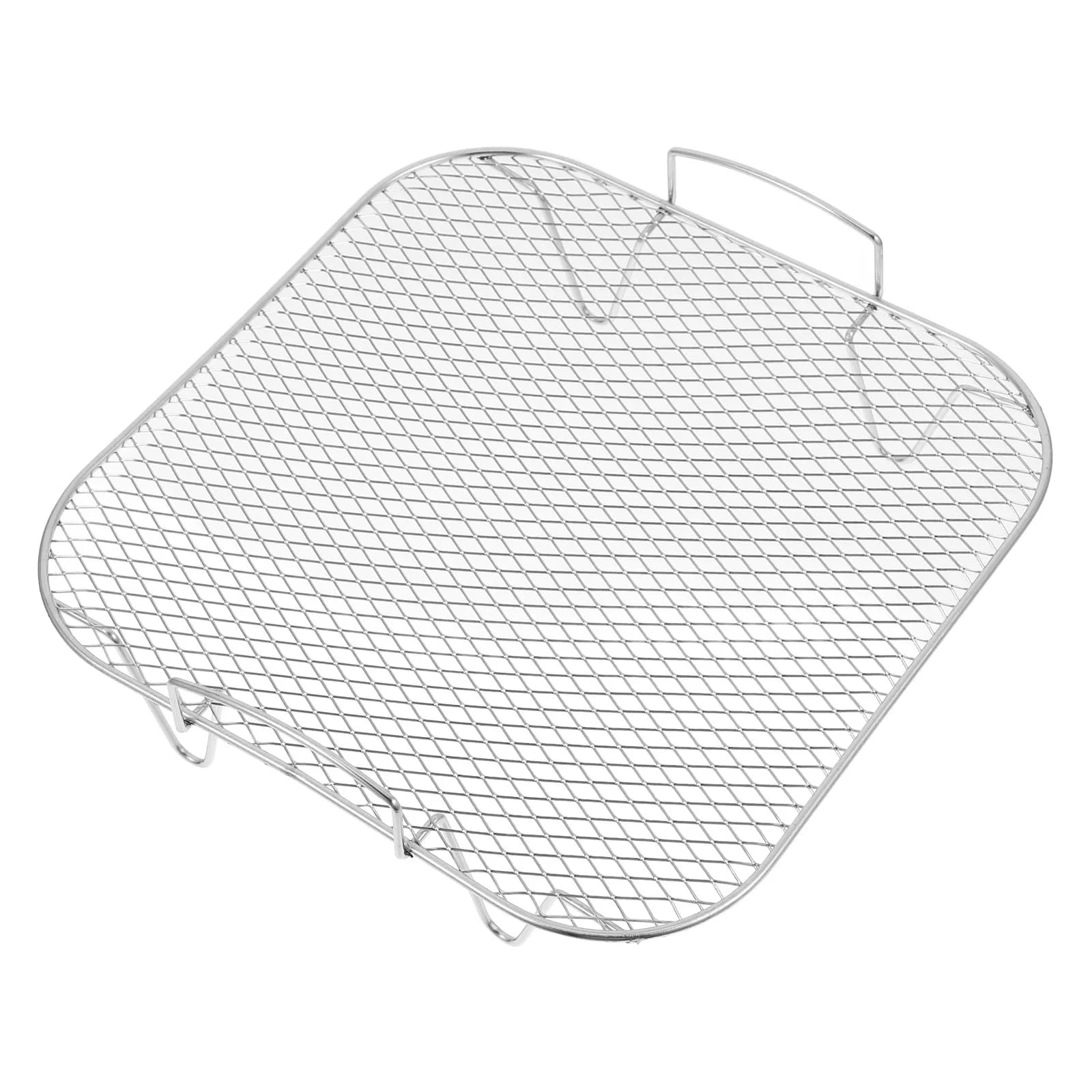 Air Fryer Rack Set Stainless Steel Grill Steamer Toast Rack for Oven Multi Cooking Methods Even Heat Distribution Kitchen